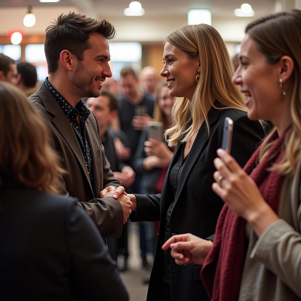 Jack and K-ICM engaging with fans during a fan meeting