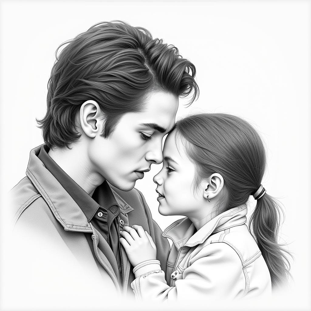 Jacob Black with Renesmee Fan Art Depicting Imprinting Scene