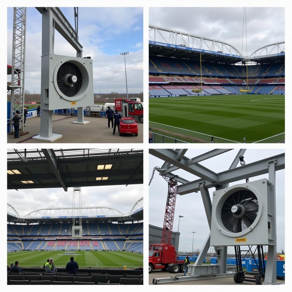 Installing and Maintaining Janfa Industrial Fans in a Stadium