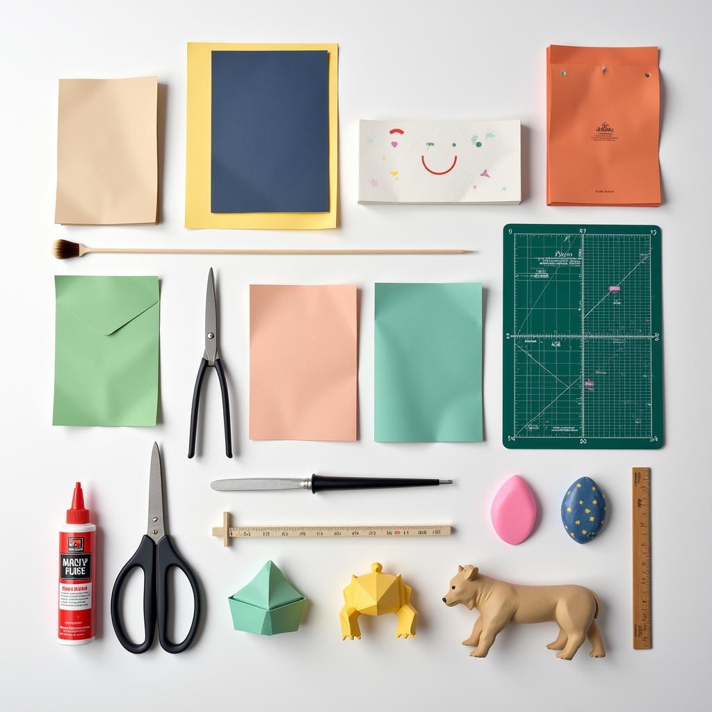 Essential Tools and Materials for Japan Fan Papercraft