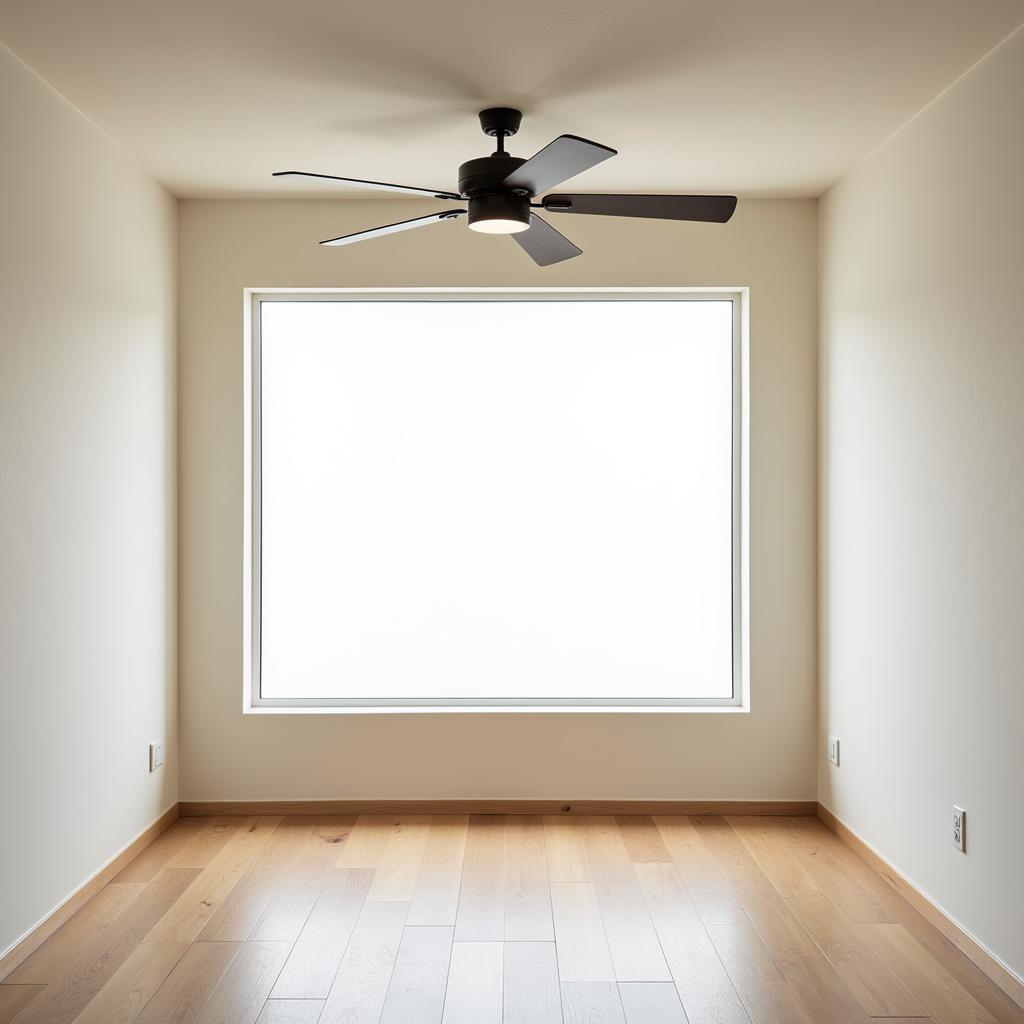 Japanese Ceiling Fan in Minimalist Room