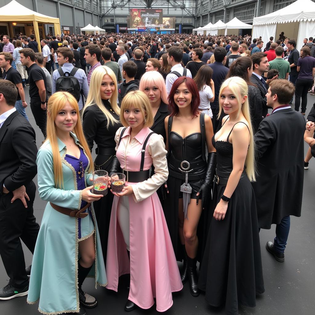 Cosplayers at the Japanese Fan Fest FFXIV