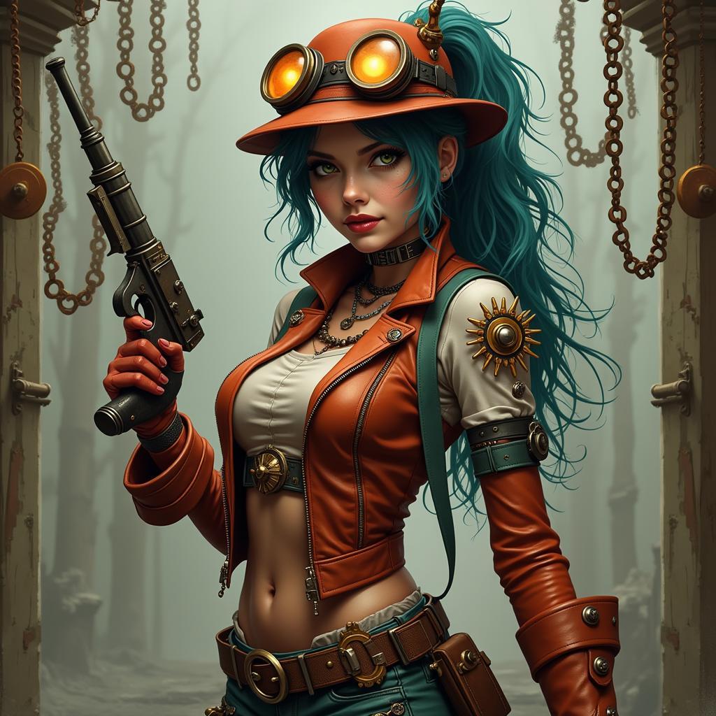 Jinx Fan Art: Alternate Universe - Steampunk