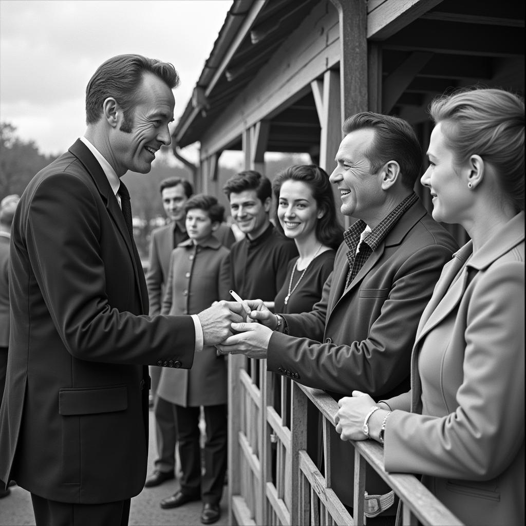 John Wayne Interacting With Fans