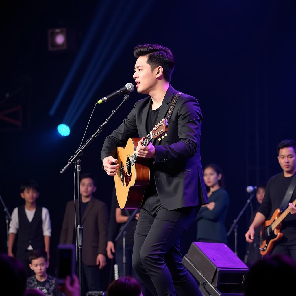 Jung Hae In performing at his 20190330 fan meeting