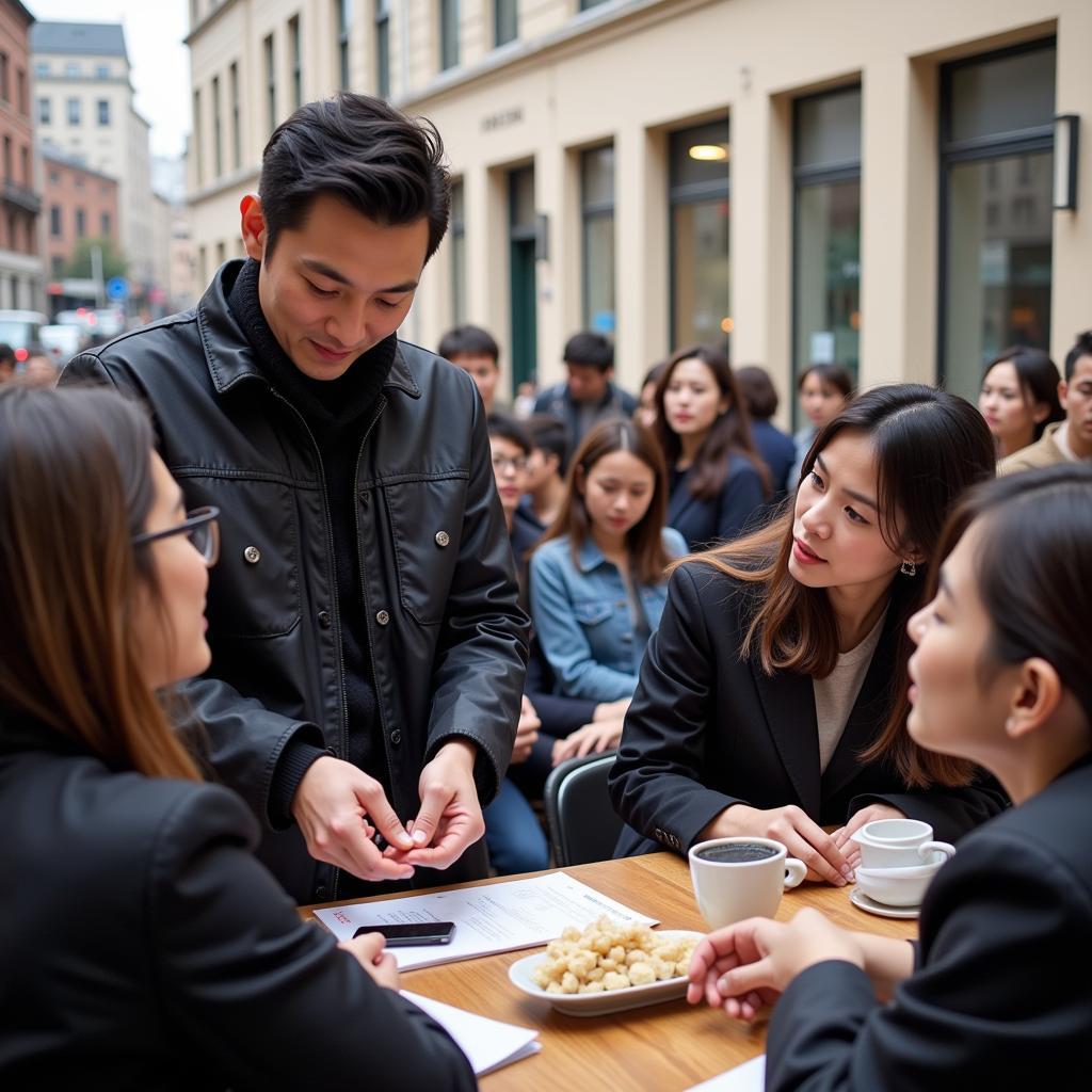 Jung Woo Sung participating in philanthropic activities and advocating for social causes.