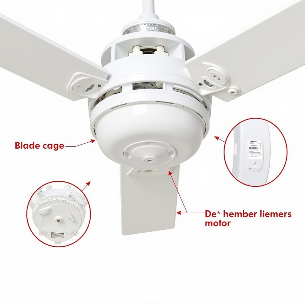 Safety features of ceiling fans for kids' rooms