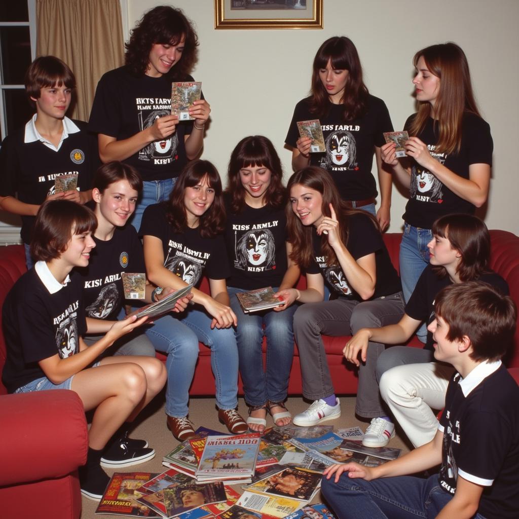 Kiss Army Fan Club Meeting in 1975