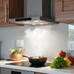 Kitchen Exhaust Fan Removing Cooking Fumes