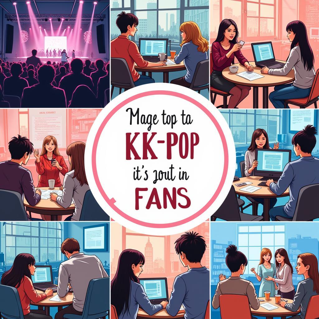 K-pop Fan Expressions Online and Offline