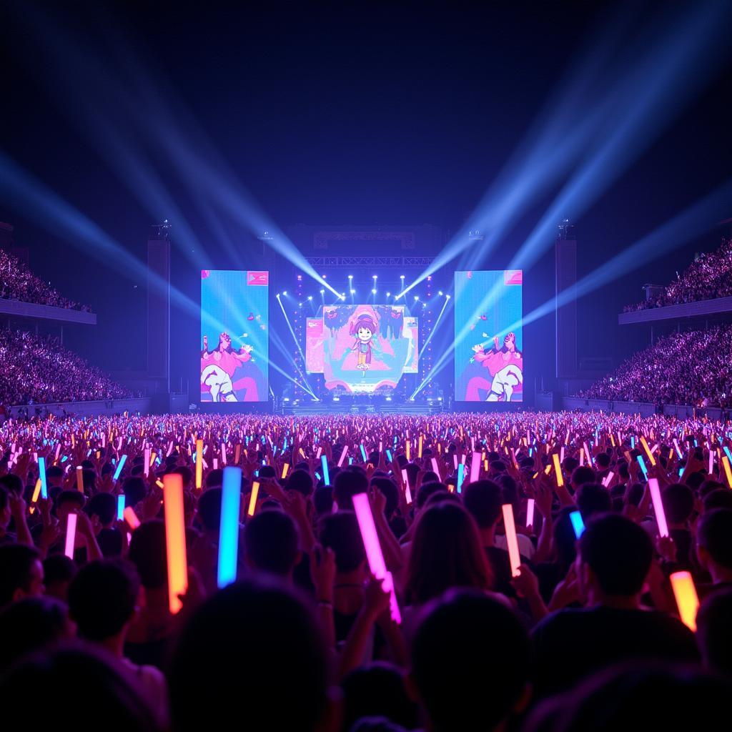 Ocean of K-Pop Lightsticks