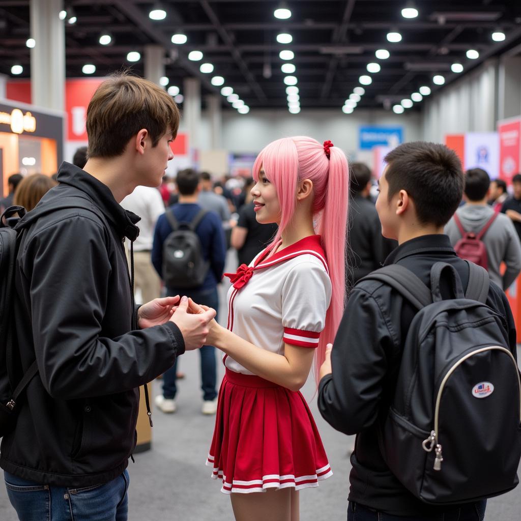 Kurumi cosplay at an anime convention