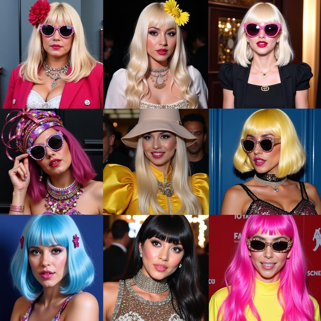 Lady Gaga fans dressed up in her iconic outfits