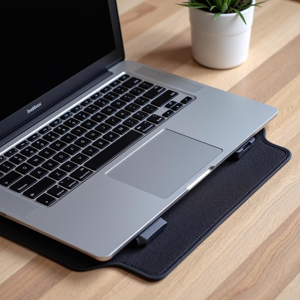 Laptop Cooling Pad in Use