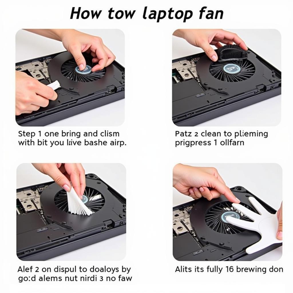 Laptop Fan Cleaning Process