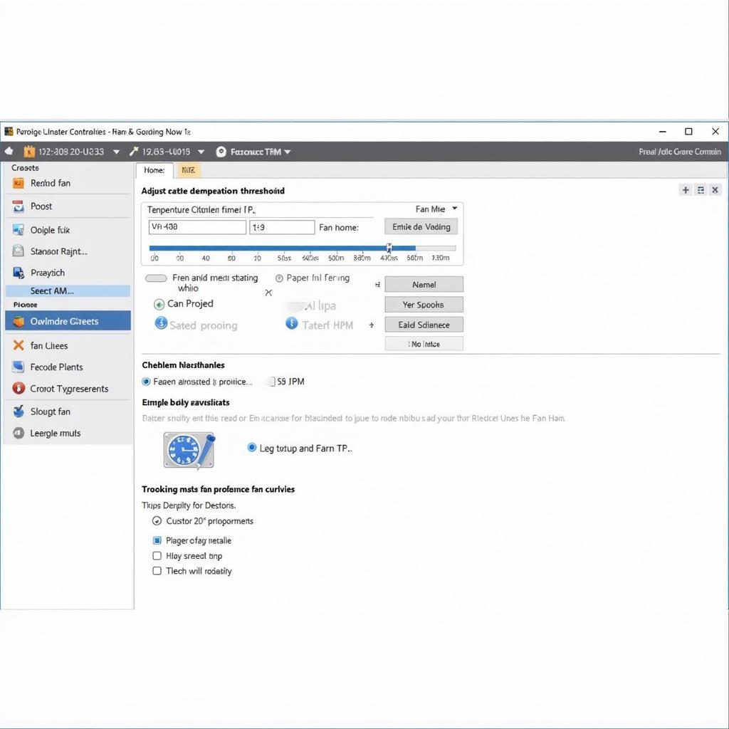 Laptop Fan Control Software Interface