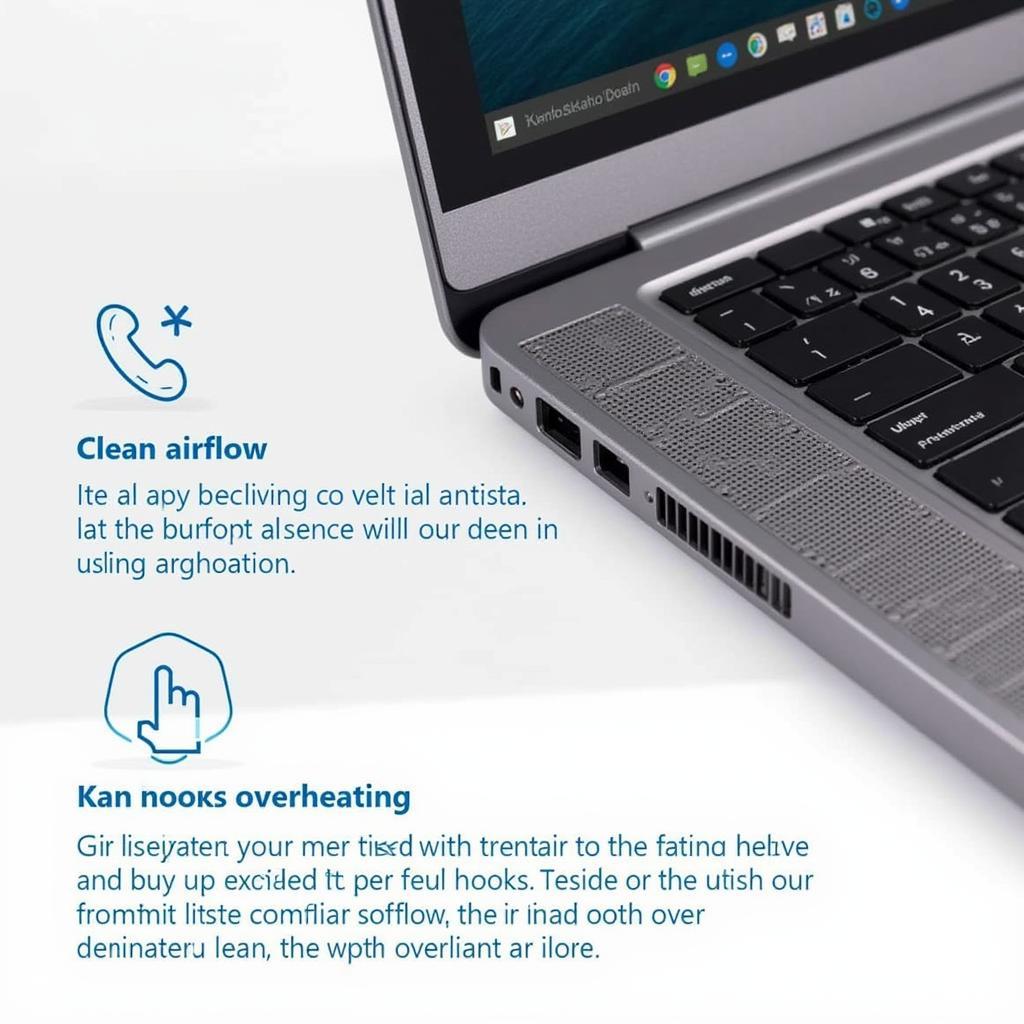 Laptop with Clean Vents for Optimal Cooling