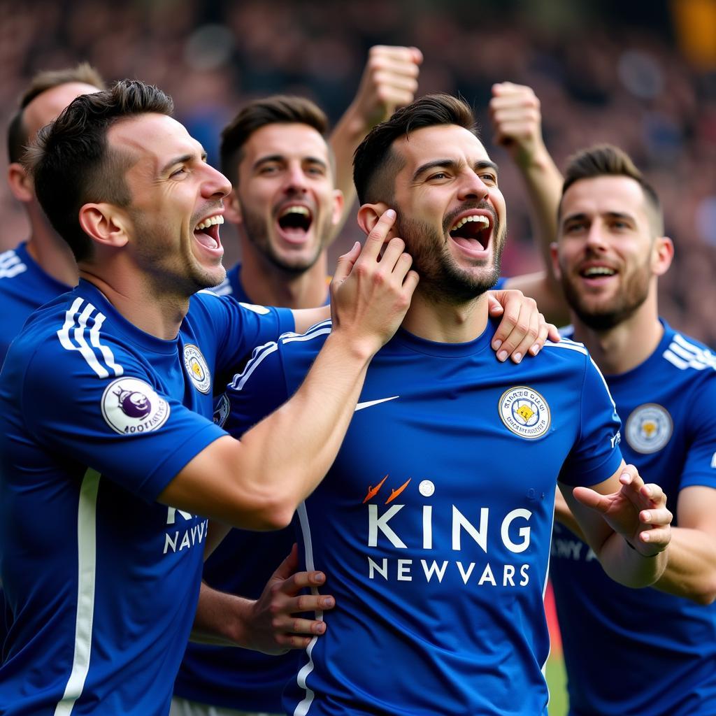 Leicester City Premier League Title Celebration