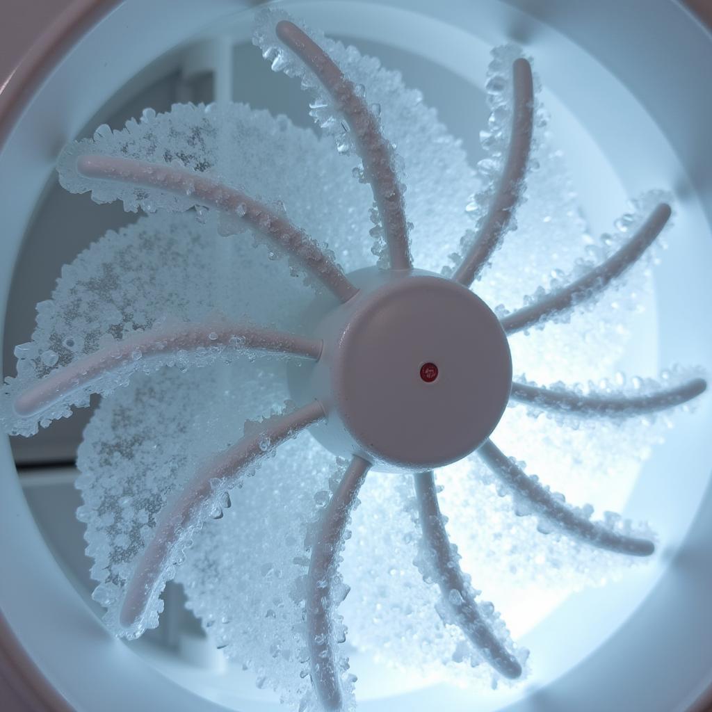 LG Refrigerator Evaporator Fan with Ice Buildup