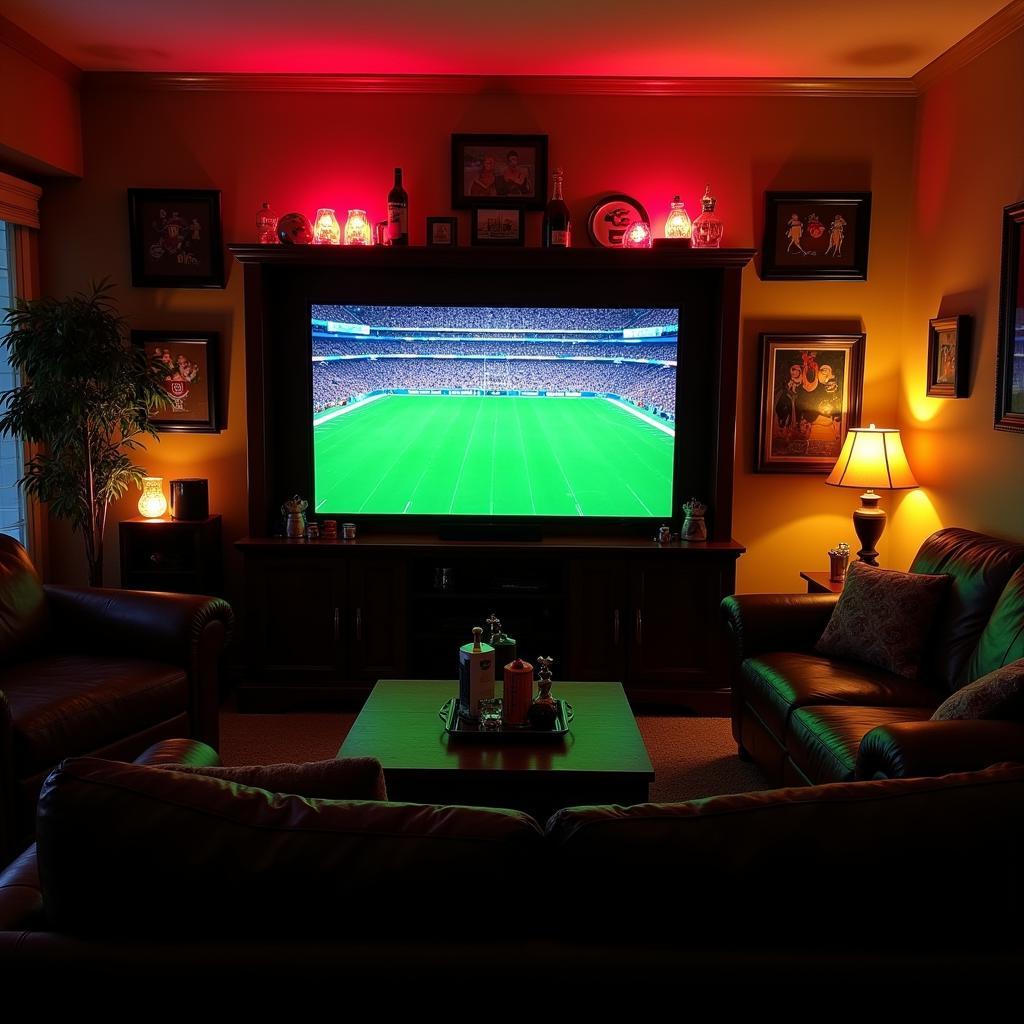 Lighting for a Football Party