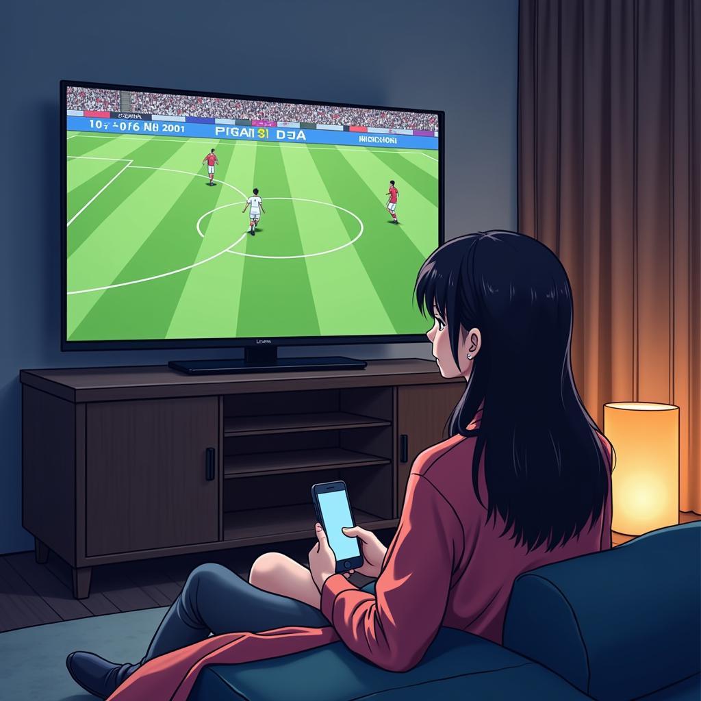 Linh Ka Enjoying Football and Anime