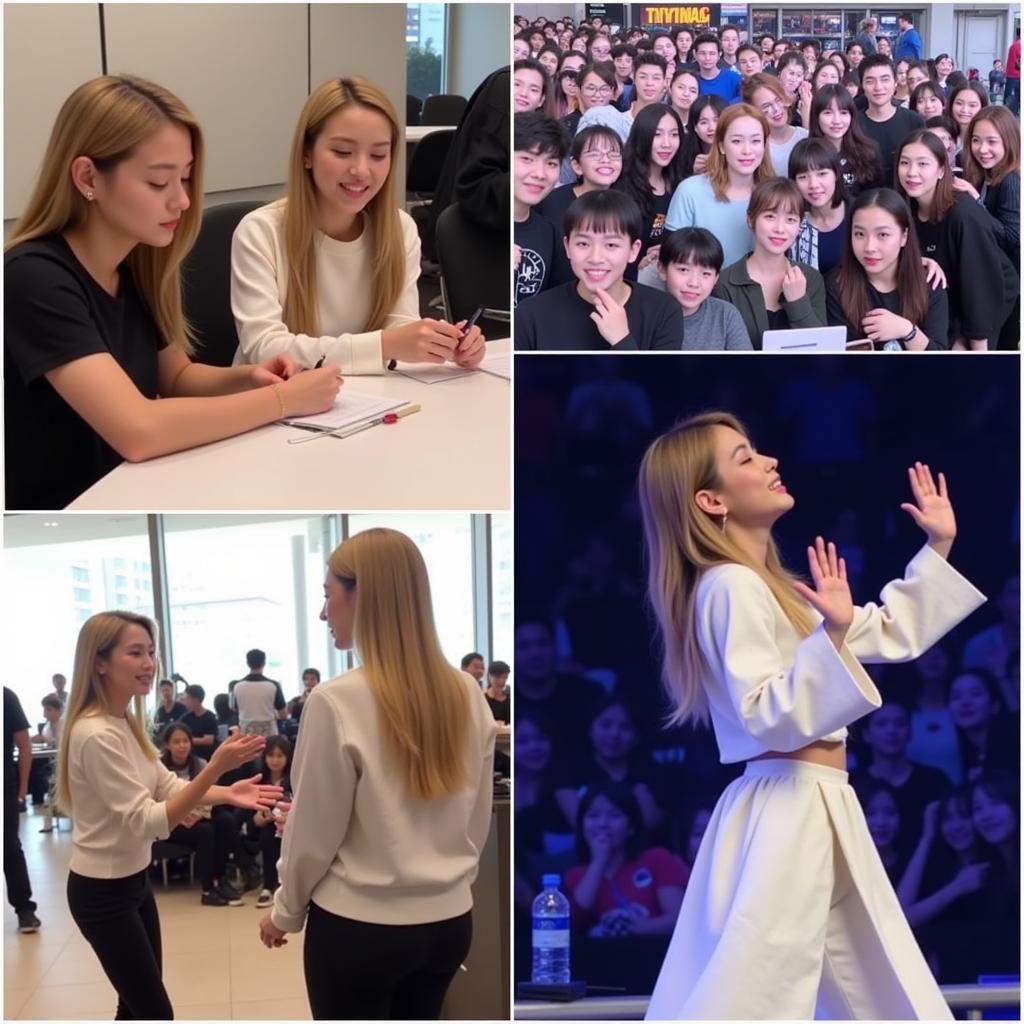 Lisa Blackpink Engaging with Fans