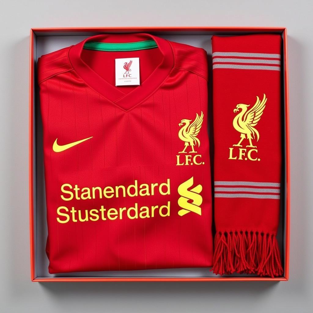 Liverpool Jersey and Scarf Gift Set