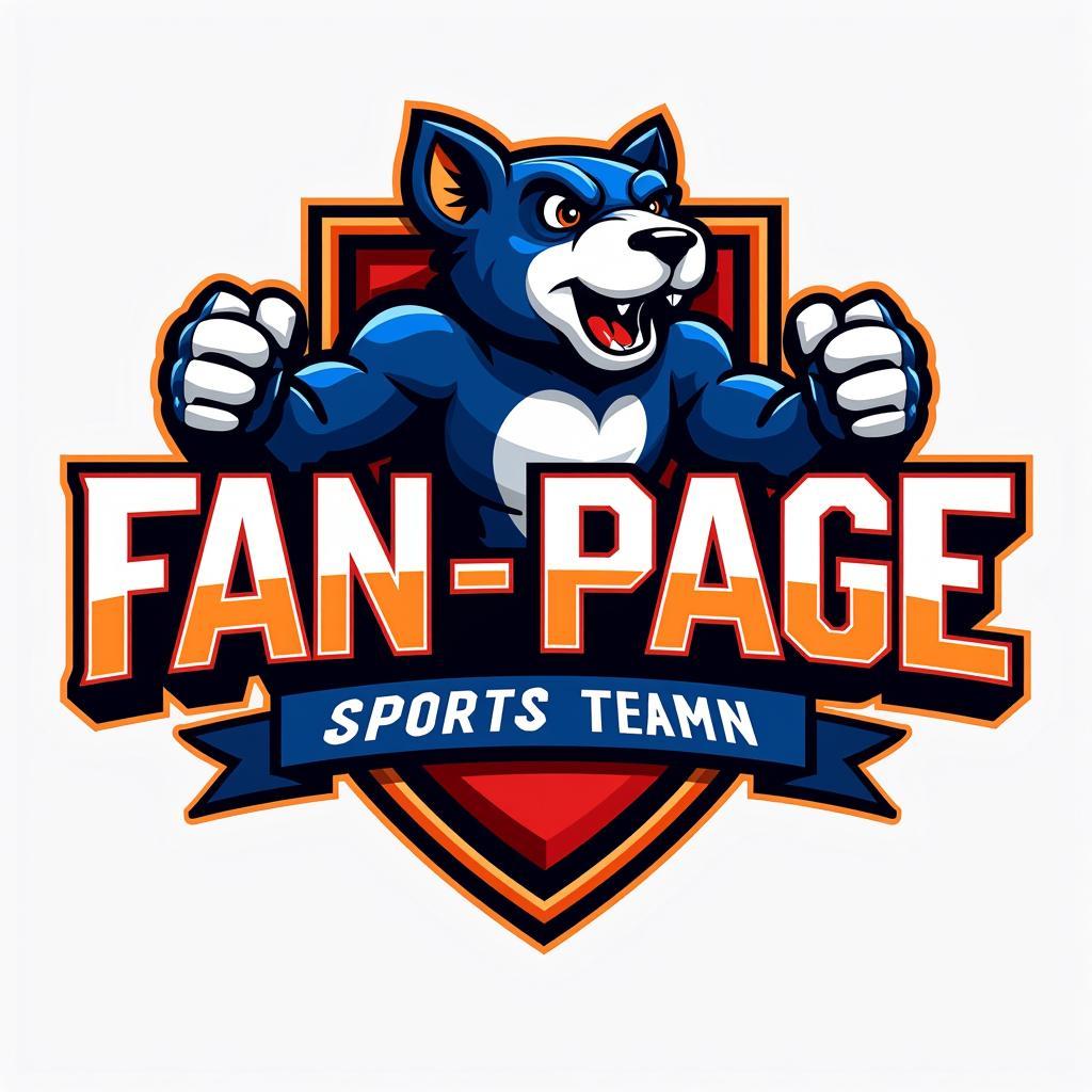 Sports Team Logo Fan Page Entertainment Example