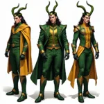 Loki Variant Fanart: A Depiction of the God of Mischief's Many Forms