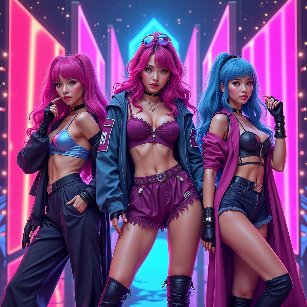 K/DA Popstars Fan Art in 4K