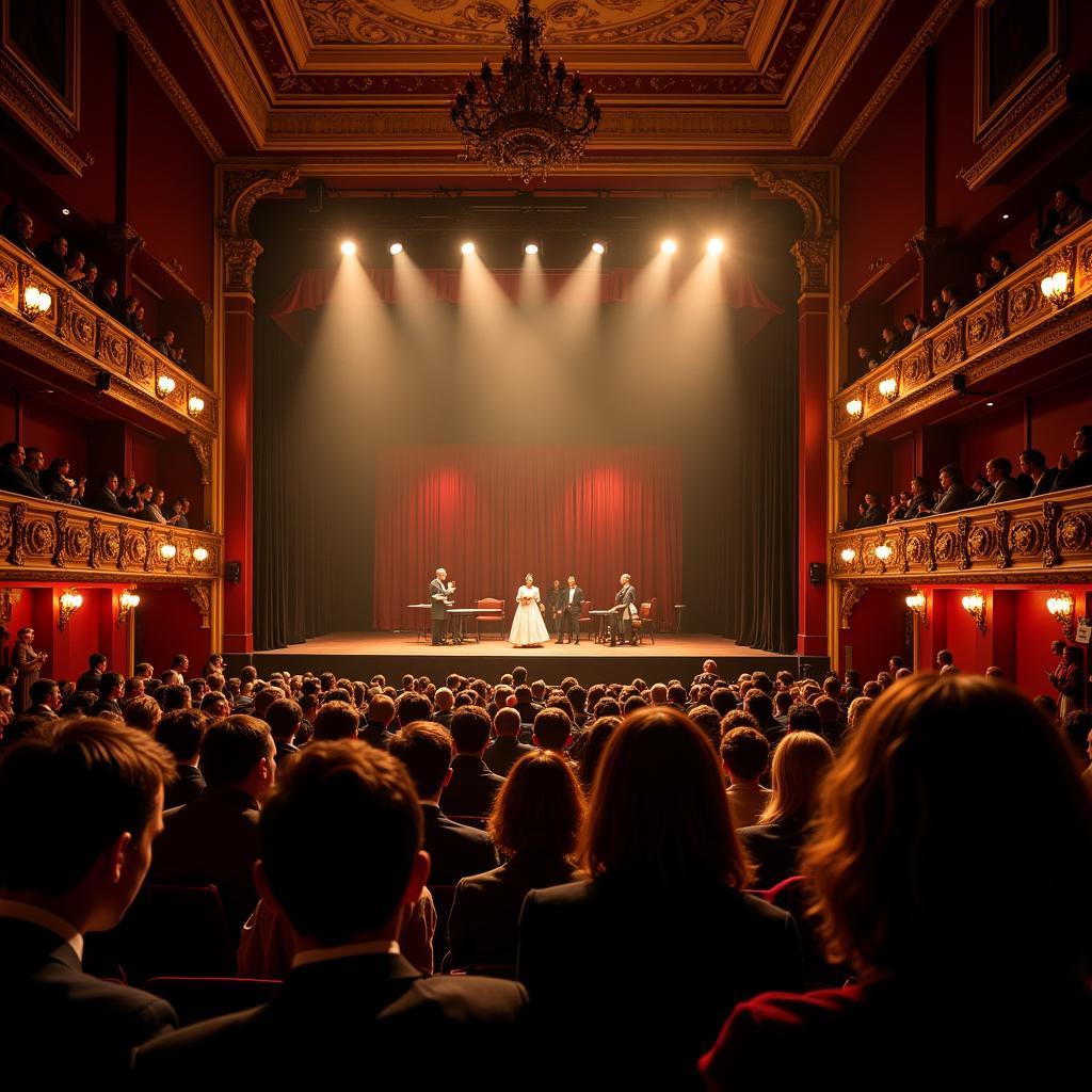 London Theatre Interior Audience Lady Windermere's Fan