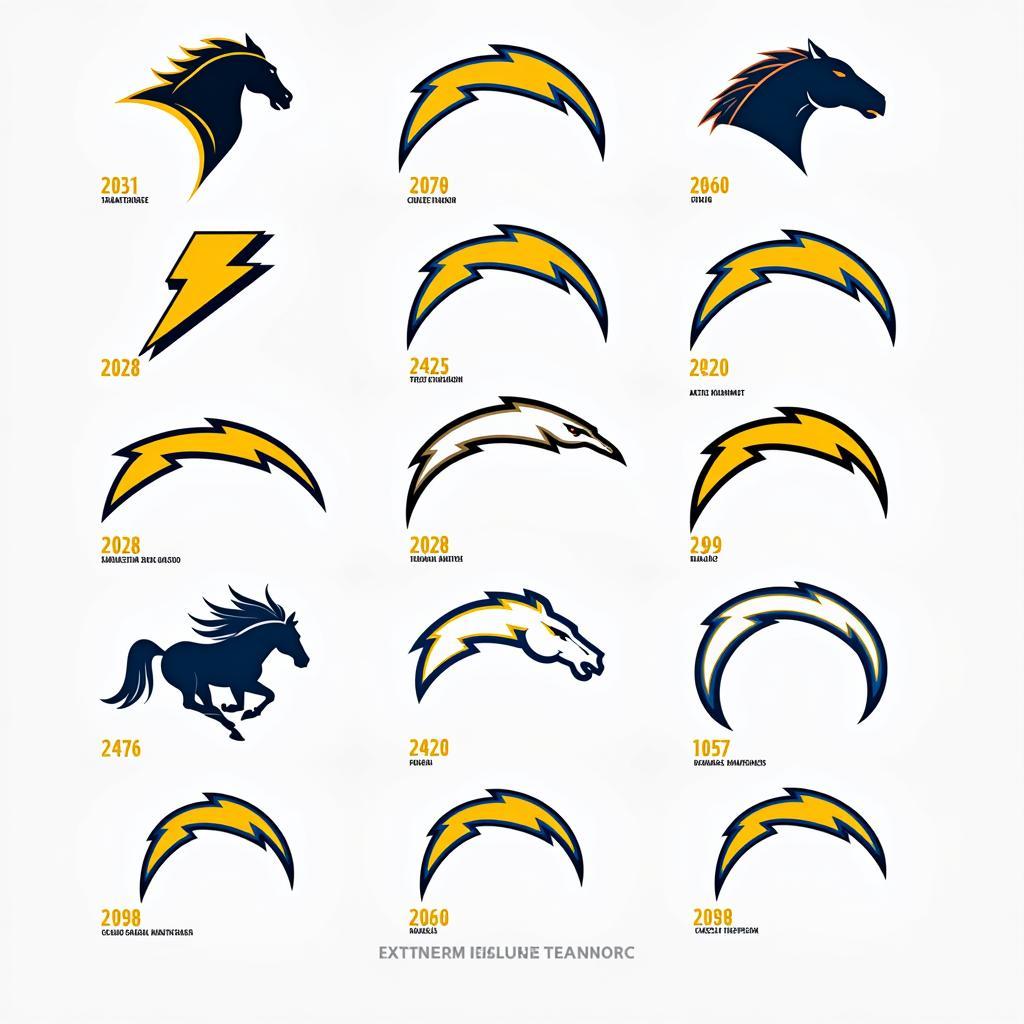 Evolution of the Los Angeles Chargers Fan Logo