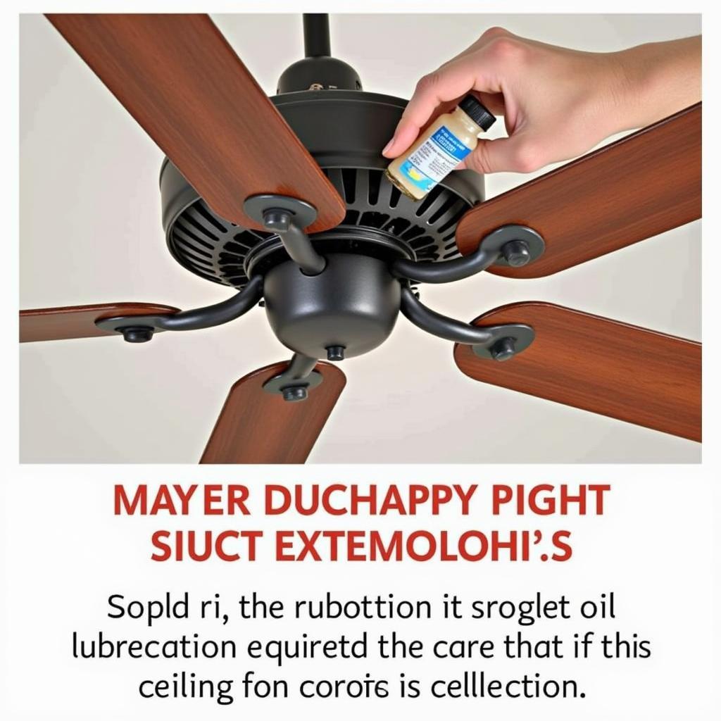 Lubricating Ceiling Fan Motor