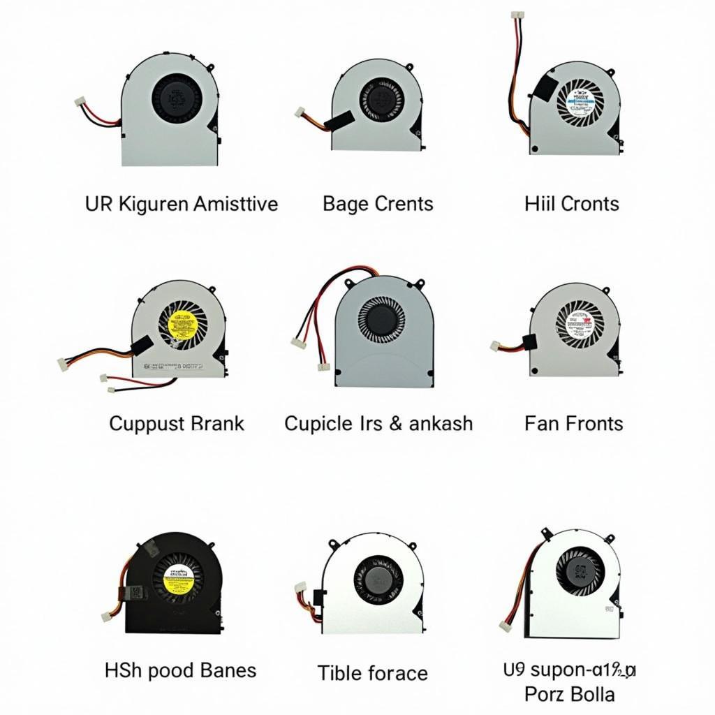 Different types of replacement fans for the MacBook Pro A1466.