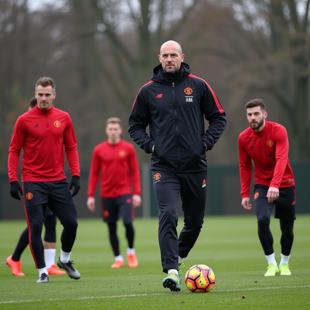 Man Utd players training under Erik ten Hag