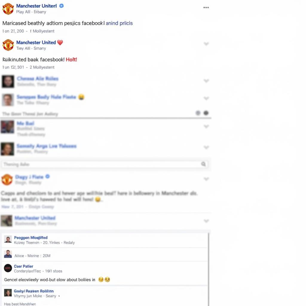 Manchester United Fan Groups on Facebook