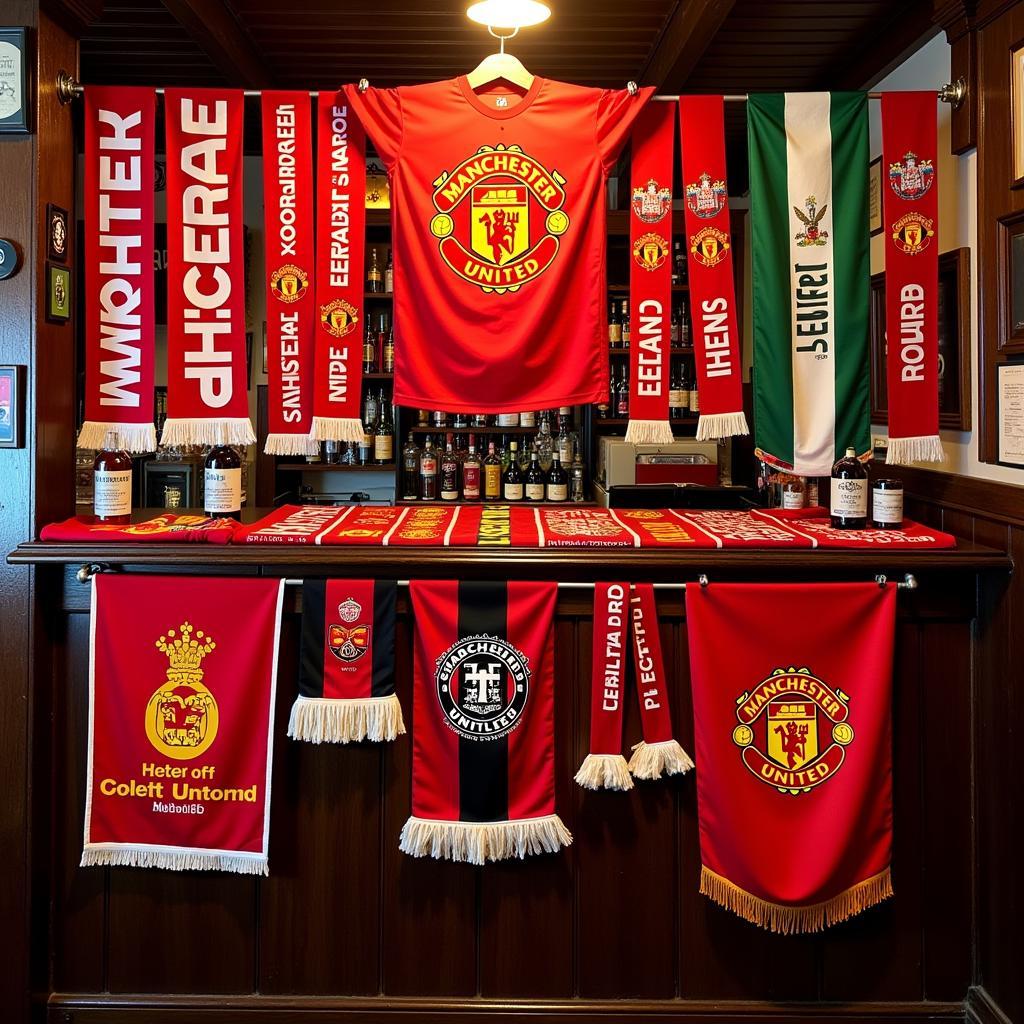 Manchester United Scarves and Flags