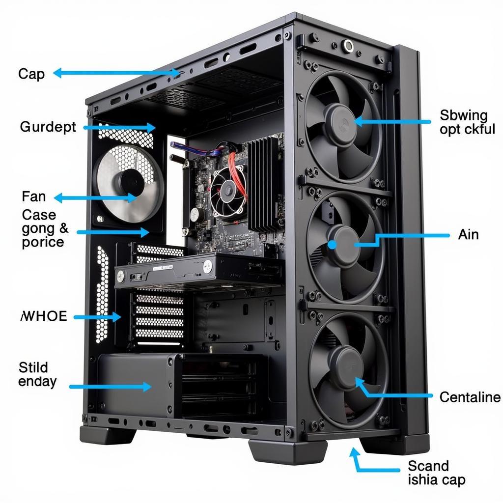 Inside a Mid-Tower Fan Case