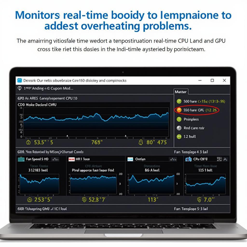 Monitoring CPU and GPU temperatures using specialized software to identify potential overheating issues.