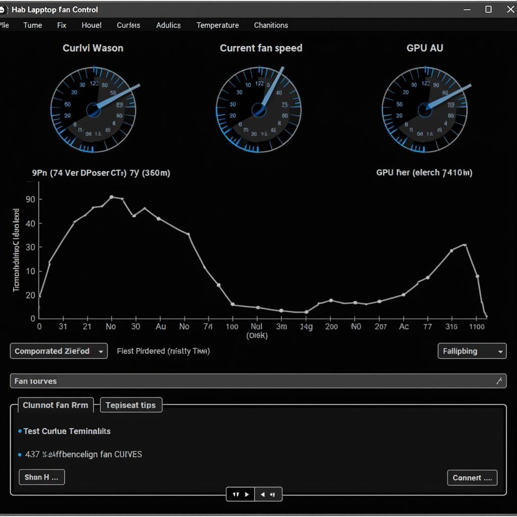 Monitoring laptop fan speed using dedicated software