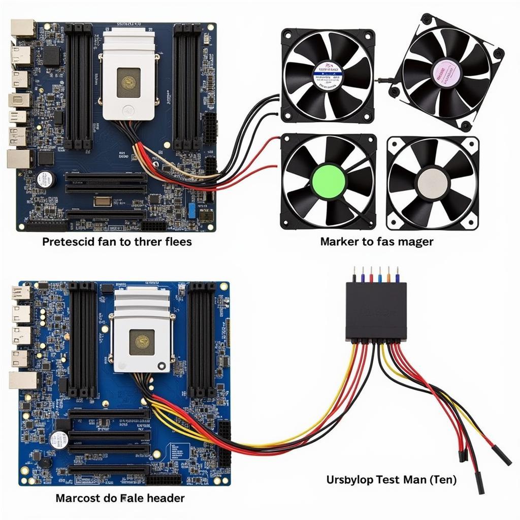 Multiple Fans Connected to a Motherboard