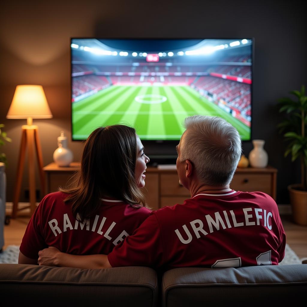 My Girlfriend Watching Football With Her Dad