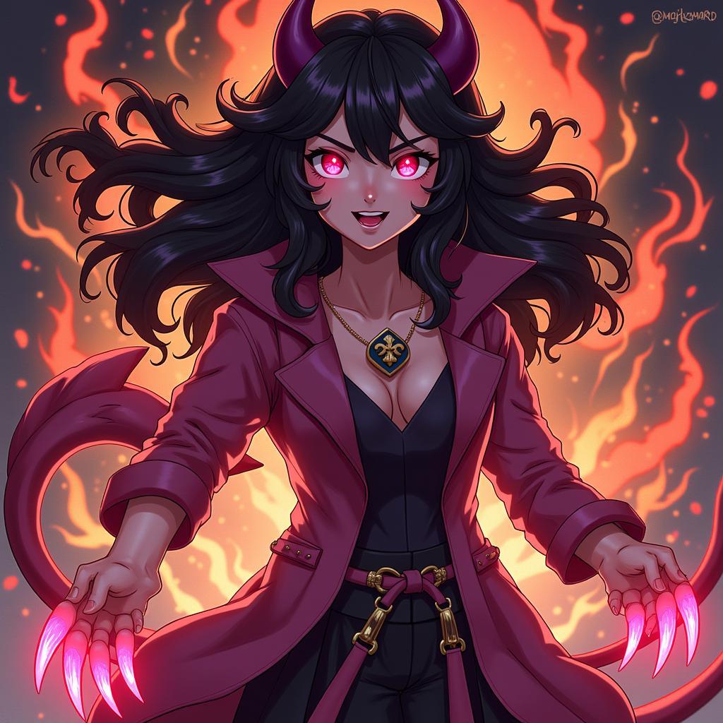 Nezuko Kamado in Demon Form Fan Art