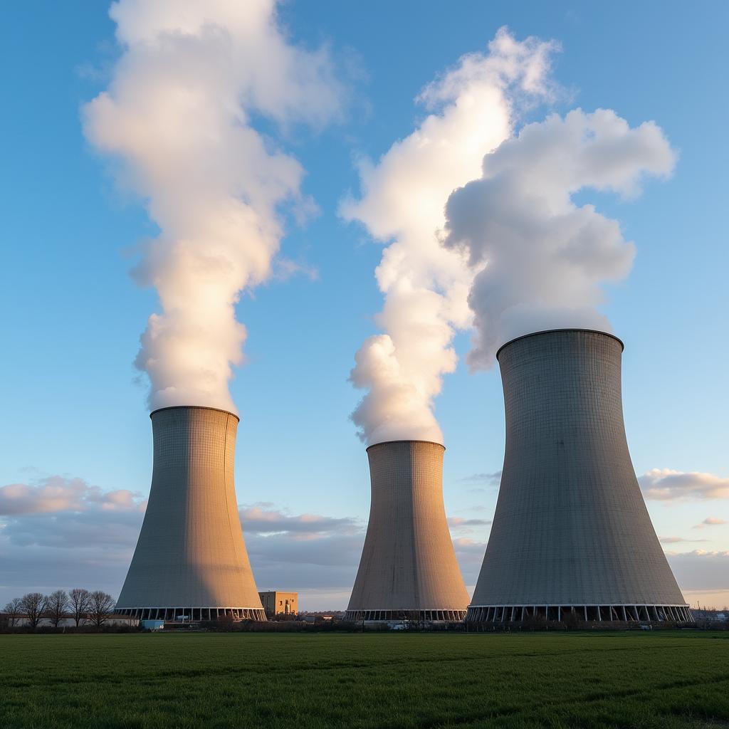 Cooling Towers of a Nuclear Power Plant