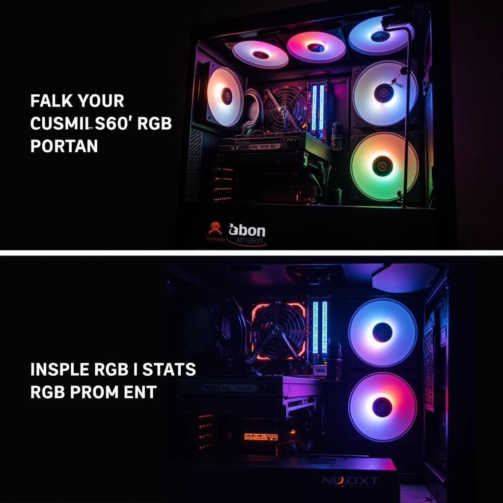 NZXT AER RGB 2 Fans in PC Case