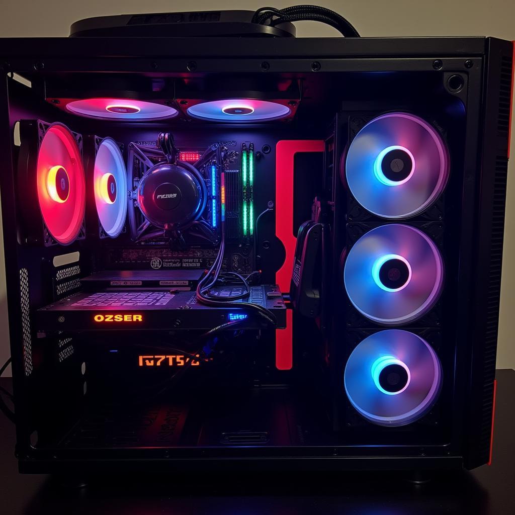 NZXT Case with Cooler Master RGB Fans