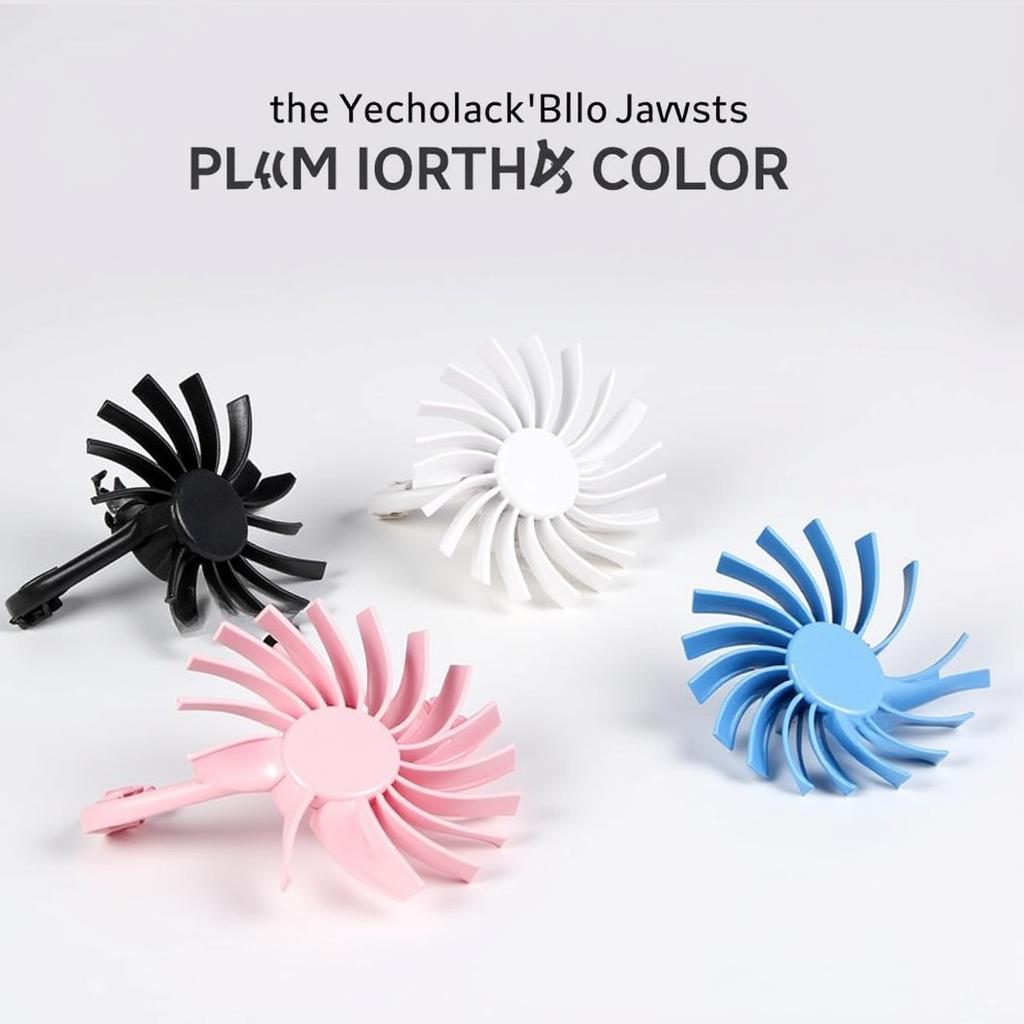 Different color options available for the opolar personal mini fan