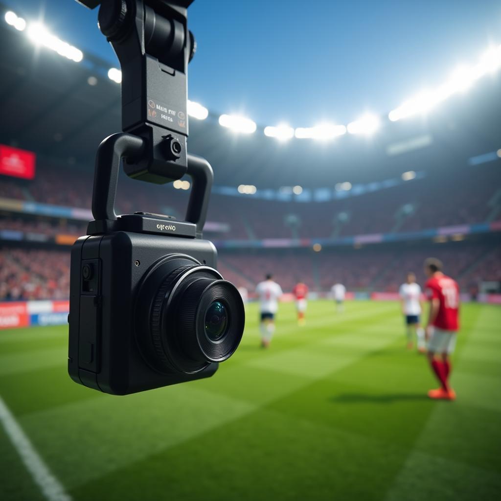 Taking photos with the Oppo F9 at a football match