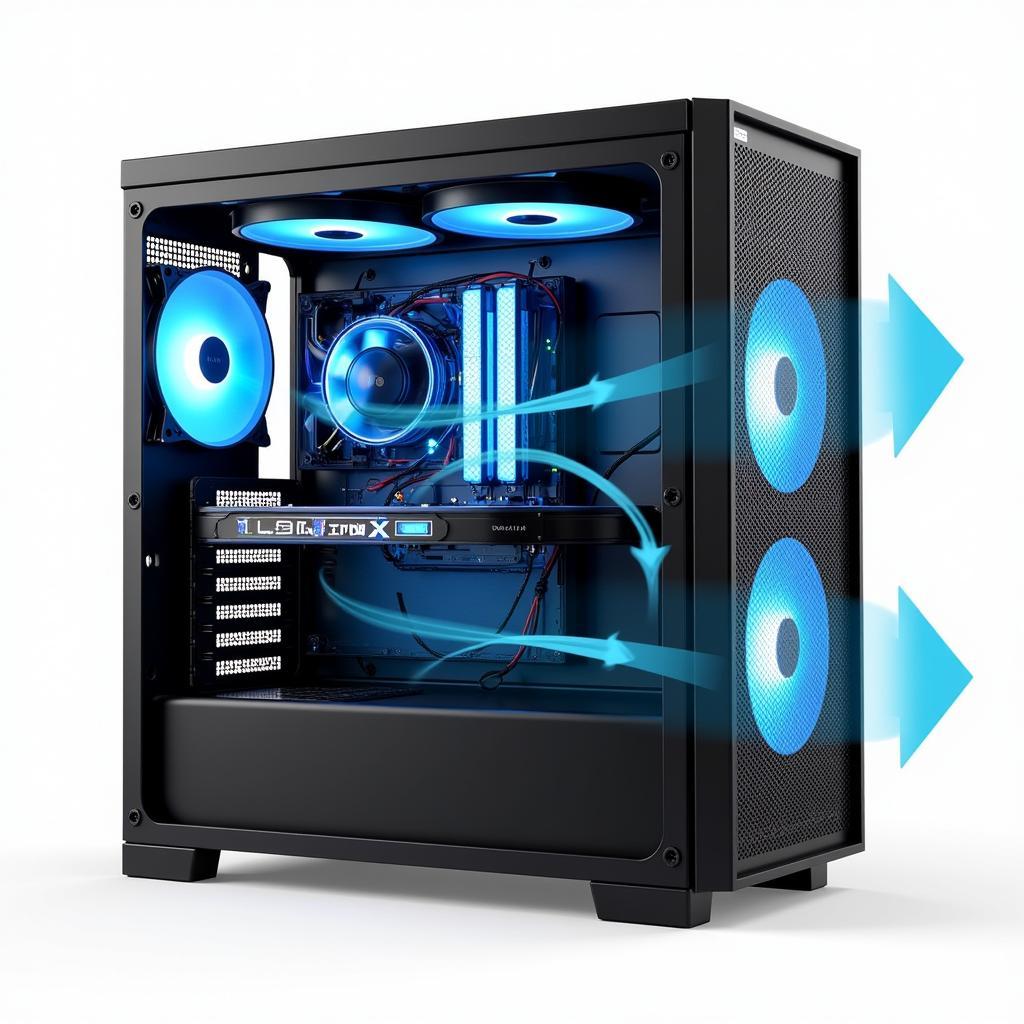 Example of Optimal Fan Configuration in PC Case