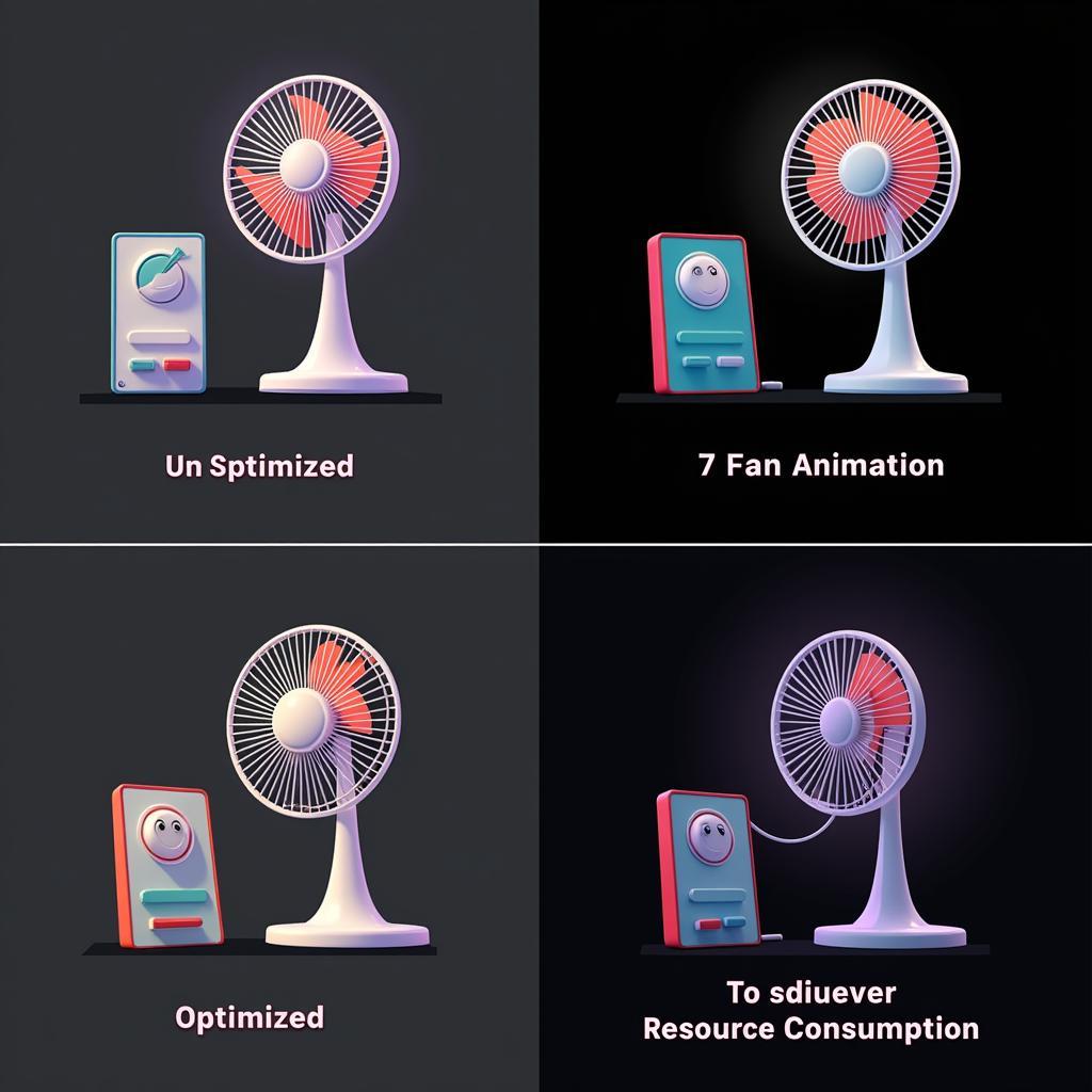 Optimized Fan Animation for Web Performance